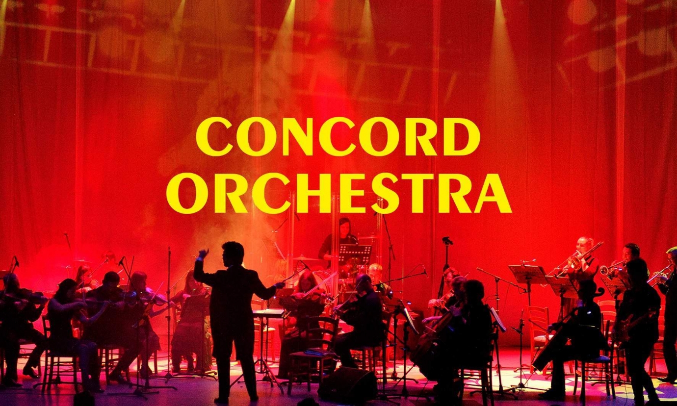 Концерт конкорд оркестра. Оркестр Concord Orchestra. Concord Orchestra Симфонические рок-хиты. Concord Orchestra афиша.